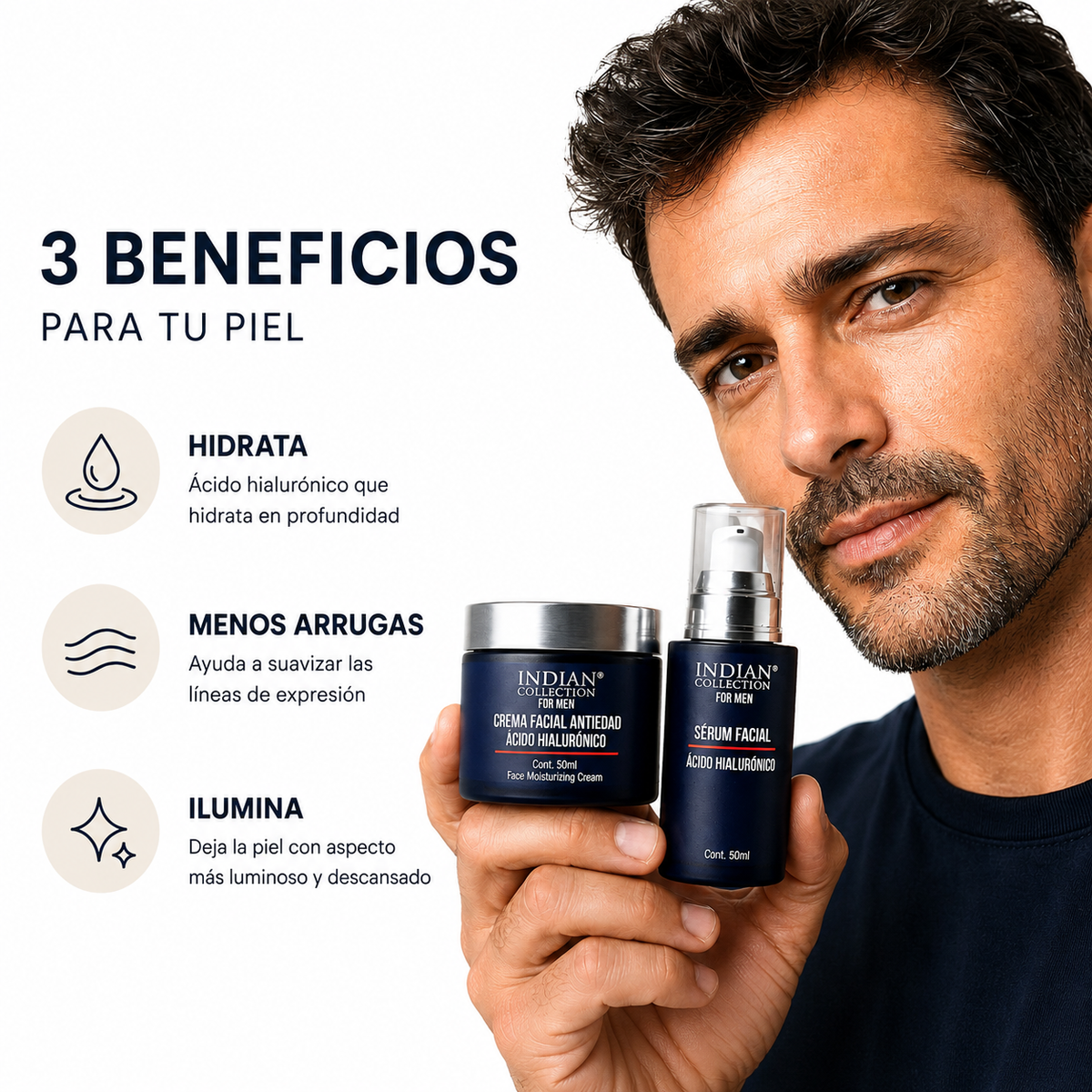 Marketgo Men I Pack facial Antiedad para hombre
